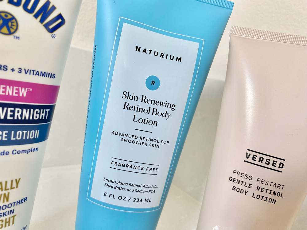 Reviewing 4 Retinol Body Lotions; Which Ones Are Worth The Hype? (Necessaire, Naturium, Versed, Gold Bond)