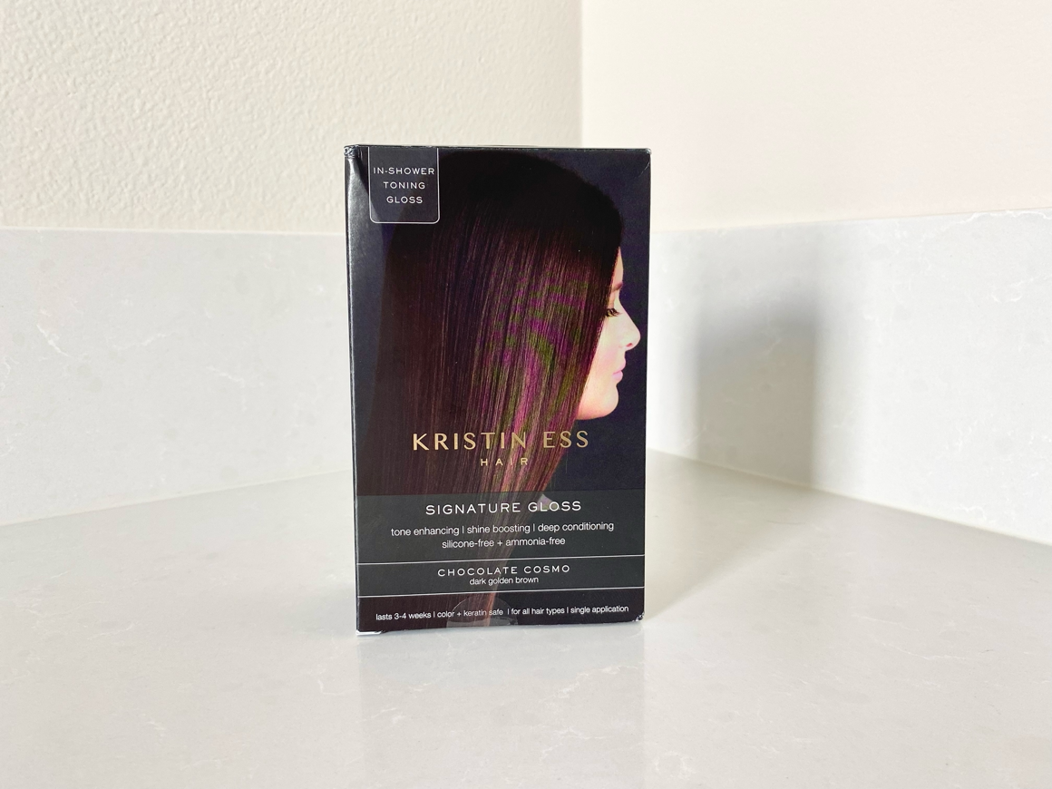 Kristin Ess Chocolate Cosmo Signature Gloss Review -- Affordable, Glossy Hair Color in Minutes?